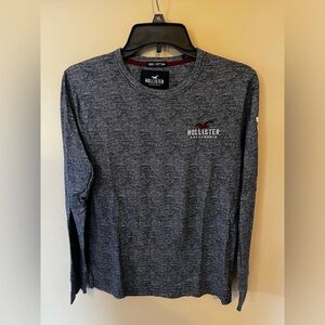 Hollister Men's XS Gray Long Sleeve Shirt